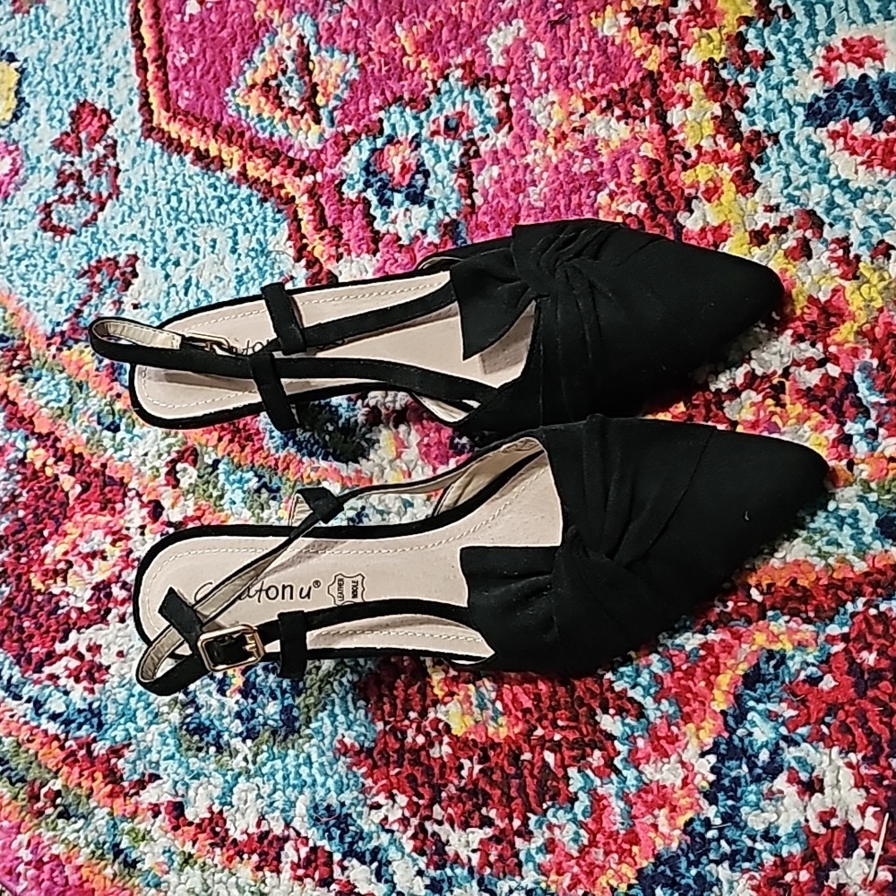 Gretonu womens suede heel 8.5